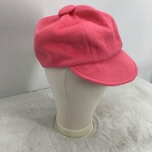 Eugenia Kim Women’s Wool Newsboy Style Cap Hat Hot Pink Casual No Size